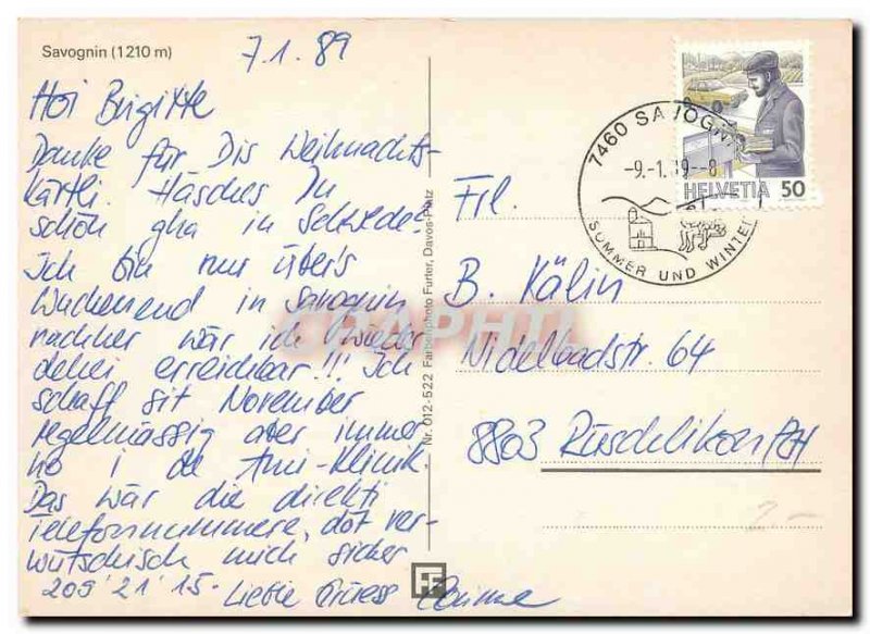 Postcard Modern Savognin