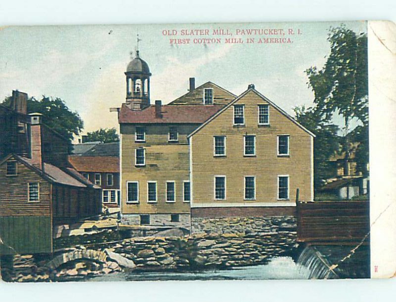 Pre-1907 BUILDING SCENE Pawtucket Rhode Island RI AE9075