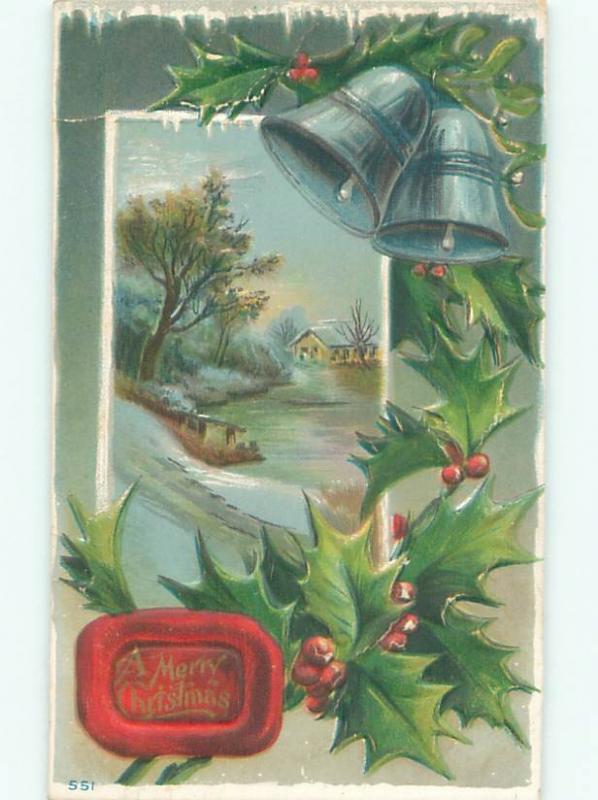 Divided-Back CHRISTMAS SCENE Great Postcard W9827