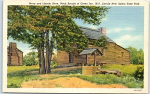 M-45314 Berry and Lincoln Store Lincoln New Salem State Park Petersburg Illinois