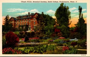 Massachusetts Northampton Chapin House Botanical Gardens Smith College Curteich