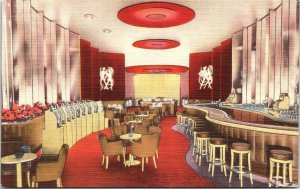 Postcard NV Reno The Trocadero Club Bar Slot Machines Hotel El Cortez 1940s V195