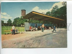 463637 USSR Latvia Jurmala bus stop Old postcard