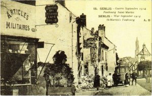 CPA Senlis - Faubourg Saint Martin - Guerre Septembre 1914 - Reprint (1032084)