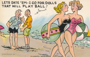 Lets Date Dolls that Play Ball - Humor - Greetings from Richer Manitoba
