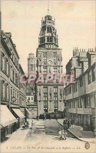 Old Postcard Calais The Citadel Street and the Belfry