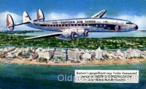 Eastern Airlines Super-C Constellation Airplane, Airport 1954 