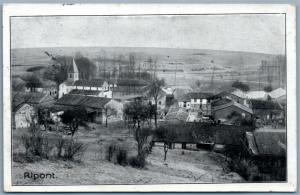 RIPONT FRANCE 1916 GERMAN FELDPOST ANTIQUE POSTCARD