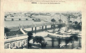 Brazil Pernambuco Panorama Vintage Postcard 08.27