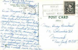 Circa 1967 Boca Raton Club, Boca Raton, Florida Postcard