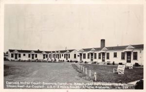 D45/ Atalla Alabama AL Real Photo RPPC Postcard 1948 Daniels Motor Court