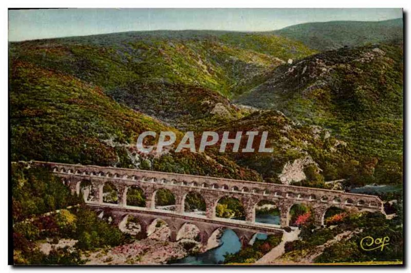 Old Postcard Avignon Le Pont Du Gard