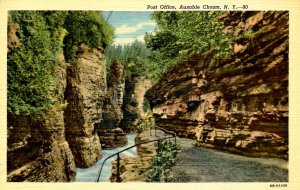 NY - Ausable Chasm. General View? Post Office?