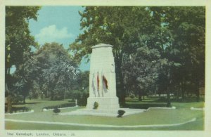 Vintage Postcard 1920's The Cenotaph London Ontario Canada