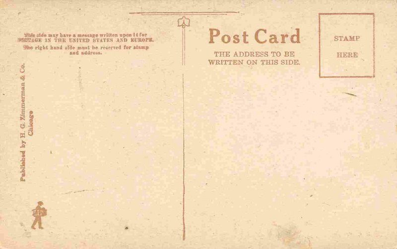 High School Marietta Ohio 1910c postcard