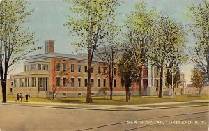 New Hospital, Cortland, NY, USA 1912 