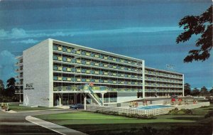 ATLANTA, Georgia GA  ~ ALBERT PICK MOTOR INN Roadside Motel ARTIST VIEW Postcard