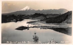 Lot 52  mount egmont and lake mangamuka real photo  new zealand Taranaki