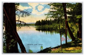 Payette Lake Mccall Idaho ID UNP Unused Linen Postcard H30