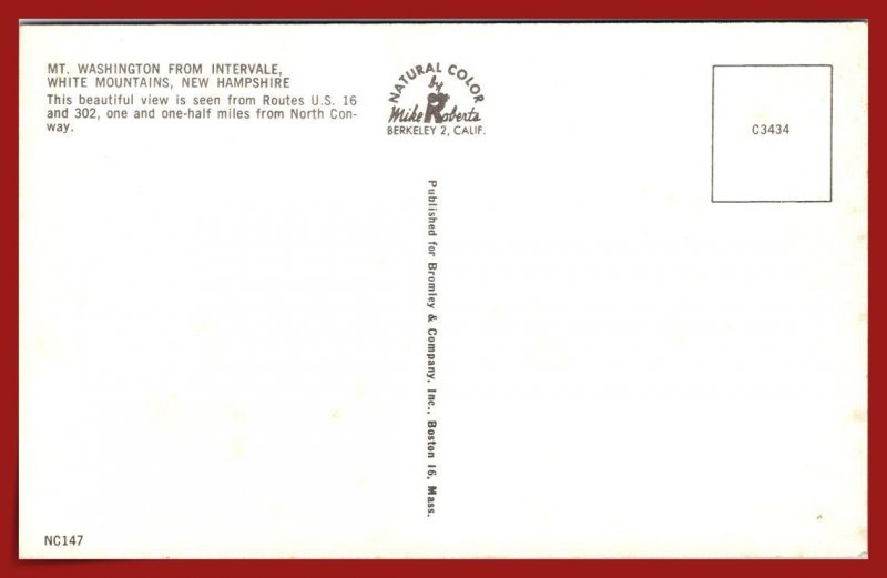 New Hampshire, White Mountains - Mount Washington From Intervale - [NH-383]