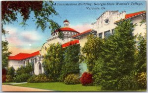 Valdosta GA-Georgia, Administration Bldg Georgia State Women's College, Postcard