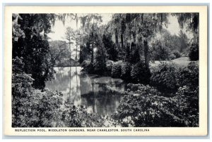 c1940's Reflection Pool Middleton Gardens Charleston South Carolina SC Postcard