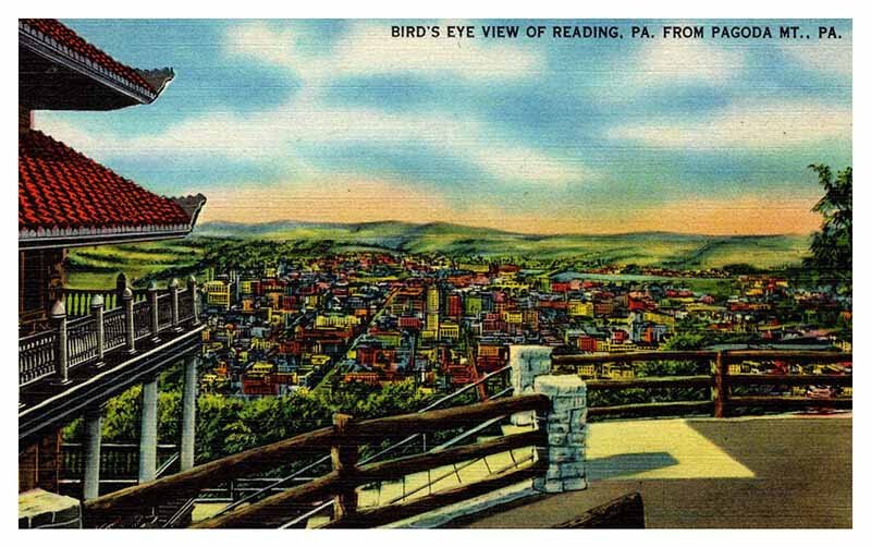 Postcard PANORAMIC SCENE Reading Pennsylvania PA AR6086