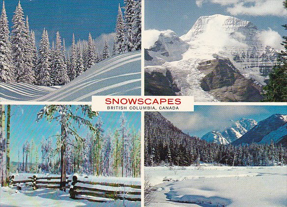 Canada Multi View Snowscapes British Columbia