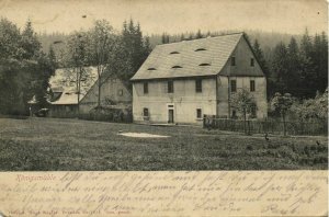 poland germany, MAXDORF WYSZKÓW, Königsmühle im Oberen Krippenbach 1917 Postcard