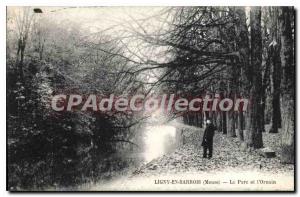 Postcard Old Ligny En Barrois The Park And I'Ornain