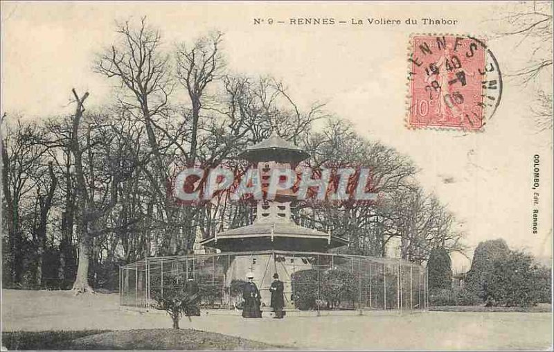 Postcard Old Rennes the aviary Tabor