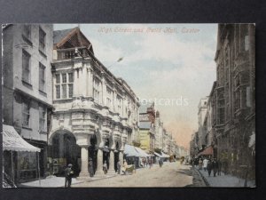 Devon: EXTER High Street & Guild Hall c1903 by Valentine's No.613