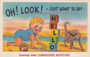 Kentucky Greetings From Carrolton 1947
