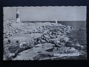 Dorset Weymouth PORTLAND The Lighthouse - Old RP Postcard by Dearden & Wade