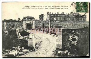 Old Postcard Suresnes Mont Valerien The Fort Prussian after the bombing in 18...