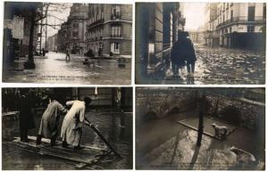 FRANCE FLOODS, INDONATIONS 1910, FRANCE 300 CPA