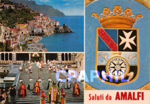 Postcard Modern Saluti da AMALFI
