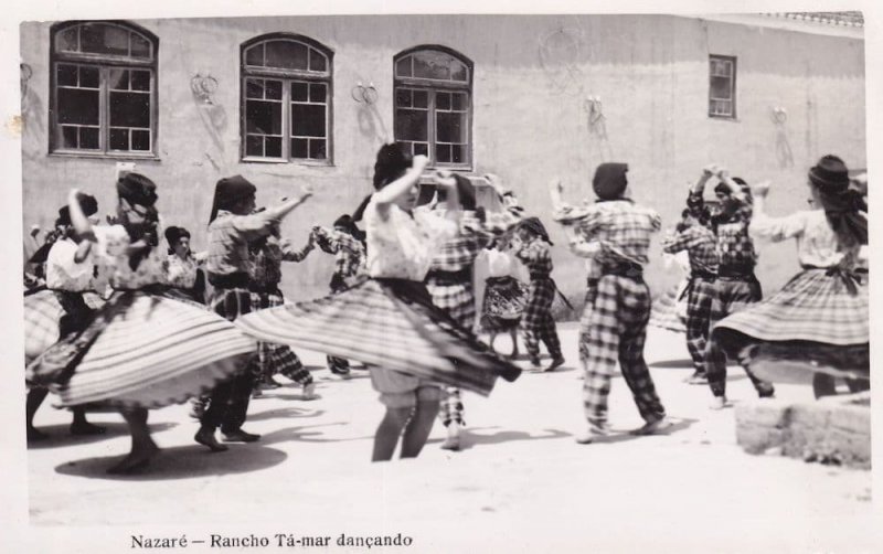 Nazare Portugal Rancho Tà Mar Dancando Folklore Dance Postcard