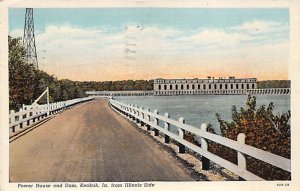 Power House and Dam Keokuk, Iowa USA Unused 