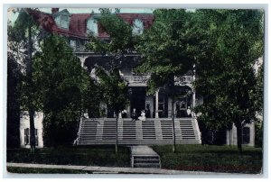 c1910's Greycourt Inn Hotel Scene Street Stamford New York NY Antique Postcard 