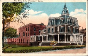 The Elks Club, Waterbury CT c1919 Vintage Postcard R42
