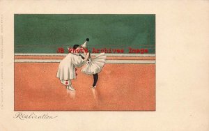 6 Postcards Set, Unknown Artist, Stages of Love, Pierrot with Ballet Dancer