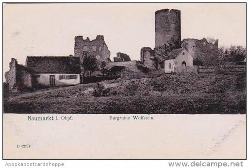 German Neumarkt in der Oberpfalz Burgruine Wolfstein