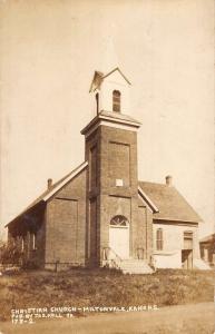 Miltonvale Kansas Christian Church Real Photo Antique Postcard K95754