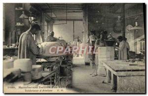 Postcard Old Pottery Ceramic Manufacture Nationale de Sevres Interieur d & # ...