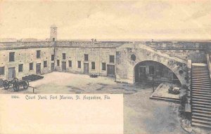 Court Yard Fort Marion St Augustine Florida 1905c Rotograph postcard