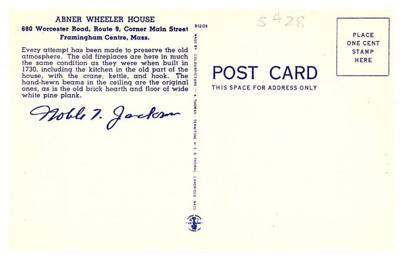 Massachusetts  Framingham Centre , Abner Wheeler House