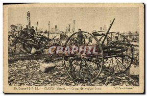 Old Postcard Army War Glanes Marne that Becomes a farm