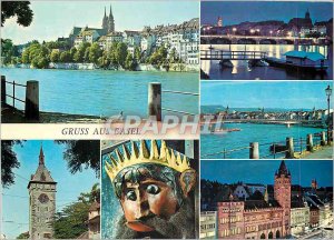 Modern Postcard Greetings from Basle (Basel)