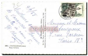 Modern Postcard Chateauroux Place Voltaire Train